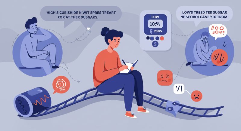 혈당 롤러코스터, 이젠 그만! 당뇨인의 감정 기복 관리 노하우 1 혈당 롤러코스터, 당뇨인 감정, 혈당 관리, 고혈당, 저혈당, 감정 기복, 당뇨병 관리, 당뇨 스트레스, 혈당 조절, 심리적 안정