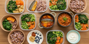 노화 방지 식단, 일주일 식단 계획표, 지중해식, DASH 식단, 한국식 건강식, 항산화 식단, 장수 식단, 저염 레시피, 뇌 건강 식단, 밀프렙